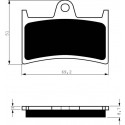 Vorne bremsbeläge Goldfren Yamaha XT 1200 Z Super Ténéré 2010-2016 type S3