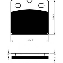 Front brake pads Goldfren BMW R 100 RT Classic 1994-1996 type S3