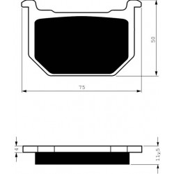 Front brake pads Goldfren Suzuki GS 1100 G 1984-1986 type S3