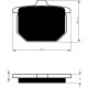 Front brake pads Goldfren Honda GL 1100 Goldwing 1980-1981 type S3