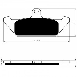Front brake pads Goldfren Cagiva Elefant 750 Lucky Explorer 1987-1989 type S3