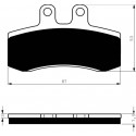 Front brake pads Goldfren Aprilia Pegaso 650 1992-1994 type S3