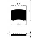Přední brzdové destičky Goldfren Yamaha YM 50 Breeze 1994-1998 směs S3