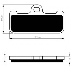Front brake pads Goldfren Aprilia SXV 4.5 2008-2011 type S3