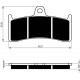 Front brake pads Goldfren Buell M2 1200 Cyclone 1998-2002 type S3