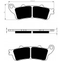 Front brake pads Goldfren Honda FES 250 Foresight 1998-2006 type S3