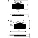 Front brake pads Goldfren Kawasaki KX 65 2000-2012 type S3