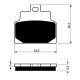 Front brake pads Goldfren Aprilia Leonardo 250 1999-2001 type S3