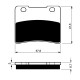 Front brake pads Goldfren Suzuki RG 250 Gamma 1984-1989 type S3