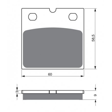 Front brake pads Goldfren BMW R 65 1986-1989 type S3