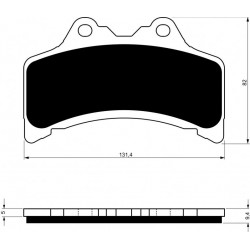 Front brake pads Goldfren Yamaha GTS 1000 1993-2000 type S3