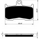 Front brake pads Goldfren Kawasaki Z 1000 2003-2006 type S3