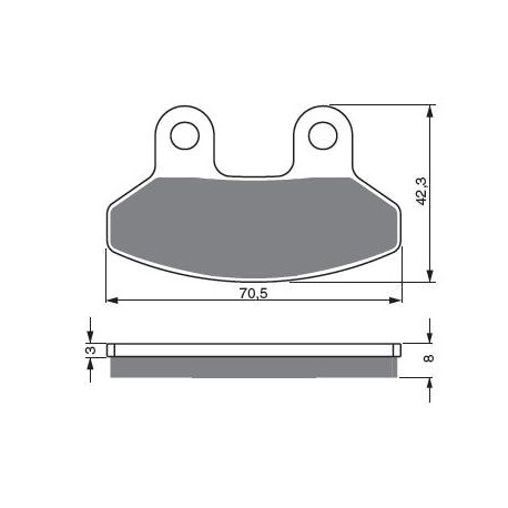 Front brake pads Goldfren SYM Joyride 125 2007-2017 type S3
