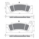 Front brake pads Goldfren Honda SH 125 2009-2017 type S3