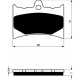 Front brake pads Goldfren KTM Enduro 250 1987-1987 type S3