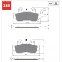 Front brake pads Goldfren Honda CBF 250 2004-2006 type S3