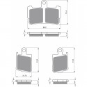 Front brake pads Goldfren Honda VFR 1200 F 2010-2016 type S3