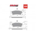 Front brake pads Goldfren Can-Am Renegade 500 2012-2013 type S3