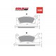 Front brake pads Goldfren Can-Am Outlander 650 2013-2014 type S3