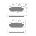 Front brake pads Goldfren Can-Am SSV 1000 Commander 2014-2014 type S3