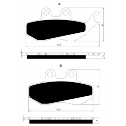 Front brake pads Goldfren Rieju RS-3 50 2011-2012 type S3