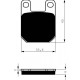 Predné brzdové doštičky / obloženie Goldfren KTM SX 60 2000-2001 směs S33