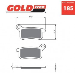 Front brake pads Goldfren KTM SX 65 2002-2017 type S33