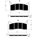 Front brake pads Goldfren KTM SMR 450 2004-2004 type S33