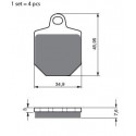 Front brake pads Goldfren KTM SMR 560 2006-2008 type S33