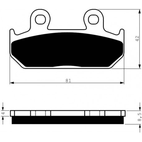 Front brake pads Goldfren Honda XRV 750 Africa Twin 1990-1992 type S33