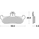 Přední brzdové destičky SBS Cagiva WMX 250  1989 - 1990 směs SI
