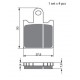 Front brake pads Goldfren Kawasaki Z 1000 2007-2009 type S33