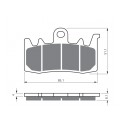 Front brake pads Goldfren Aprilia Caponord 1200 2013-2017 type S33