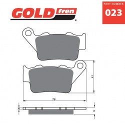 Rear brake pads Goldfren Husaberg FE 501/E 1999-2004 type AD