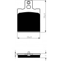 Zadní brzdové destičky Goldfren Ducati Monster 750 Metallic 1996-2003 směs AD