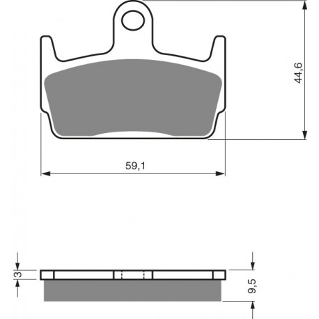 Bremsbeläge hinten Goldfren Honda X8R-X 50 1998-2003 typ AD