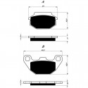 Bremsbeläge hinten Goldfren Kymco Super 9 50 LC 2000-2007 typ AD