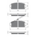 Rear brake pads Goldfren CF Moto CF 500 2015-2015 type AD