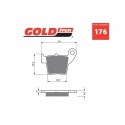 Zadní brzdové destičky Goldfren Honda CRF 450 X 2005-2009 směs K5
