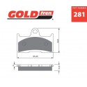 Rear brake pads Goldfren Yamaha YFM 660 Grizzly 2002-2008 type K5