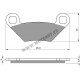 Zadní brzdové destičky Goldfren Polaris Sportsman 800 2012-2013 směs K5