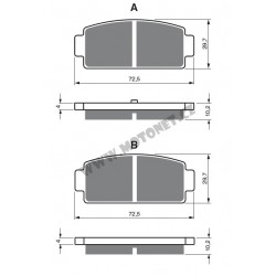 Rear brake pads Goldfren CF Moto CF 500 2015-2015 type K5