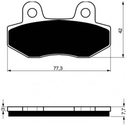 Bremsbeläge hinten Goldfren Hyosung GT 125 Comet 2002-2015 typ S3