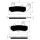 Bremsbeläge hinten Goldfren Suzuki DR 650 RS 1990-1991 typ S3