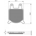 Rear brake pads Goldfren Cagiva Ala Azzurra 650 1985-2008 type S3