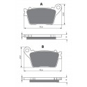 Zadní brzdové destičky Goldfren Suzuki GSX-S 1000 F 2015-2017 směs S3