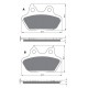 Rear brake pads Goldfren Harley-Davidson FXSTC Softail Custom 1584 2007-2007 type S3