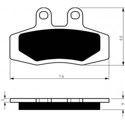 Bremsbeläge hinten Goldfren KTM EXC 250 1994-1994 typ S3