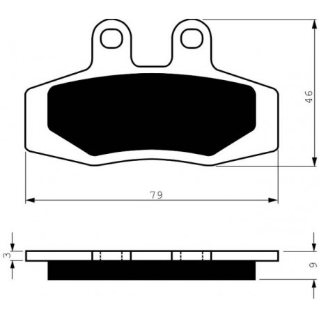 Bremsbeläge hinten Goldfren KTM EXC 250 1994-1994 typ S3