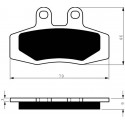 Bremsbeläge hinten Goldfren KTM EXC 250 1994-1994 typ S3